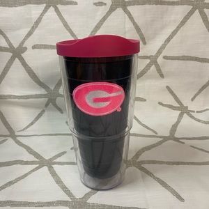 TERVIS UGA Pink and Black 24oz Bottle with Lid